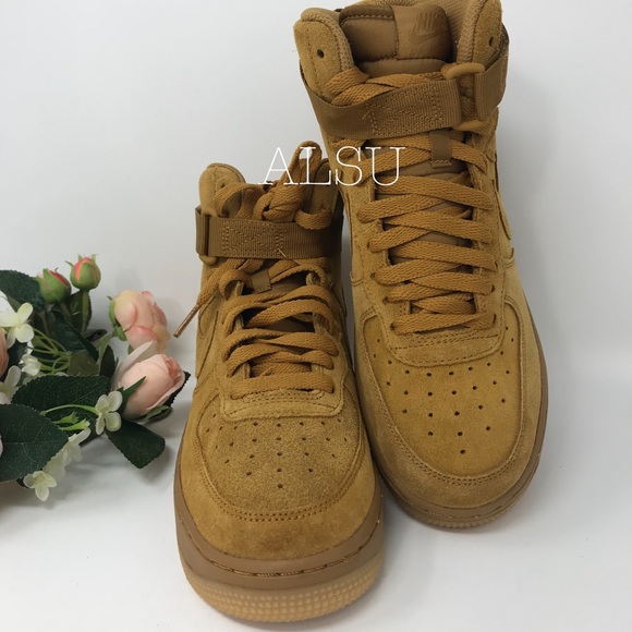 Nike Air Force 1 HIgh LV8 GS Wheat k/W AUTHENTIC - Picture 4 of 8